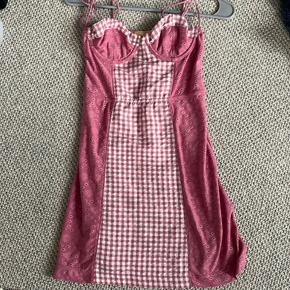 Urban Outfitters Dresses & Skirts - Urban Outfitters pink underwire mini dress